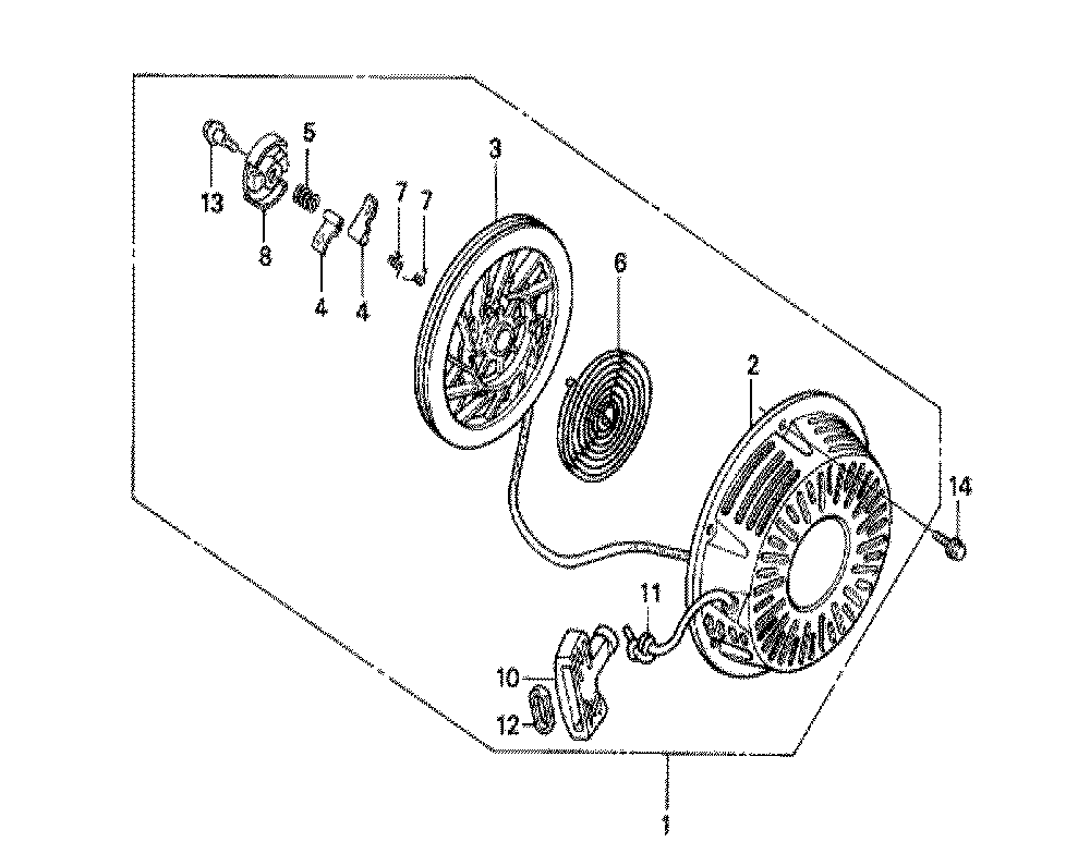 Fig-0 Diagram and Parts List for GX270 Type VM2 Honda Engine