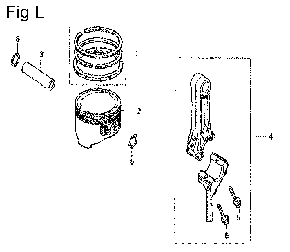 Fig-12 Diagram and Parts List for GC135 Type SHJ1 Honda Engine