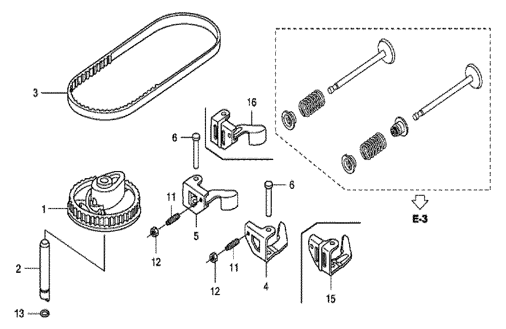 Fig-0 Diagram and Parts List for GCV160A Type STL1 Honda Engine