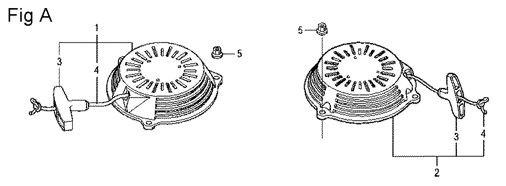 Fig-1 Diagram and Parts List for GCV160LE Type A7H1 Honda Engine