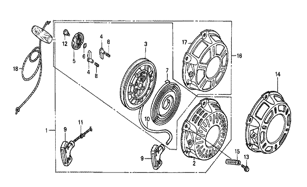 Fig-0 Diagram and Parts List for GX160K1 Type HG1 Honda Engine