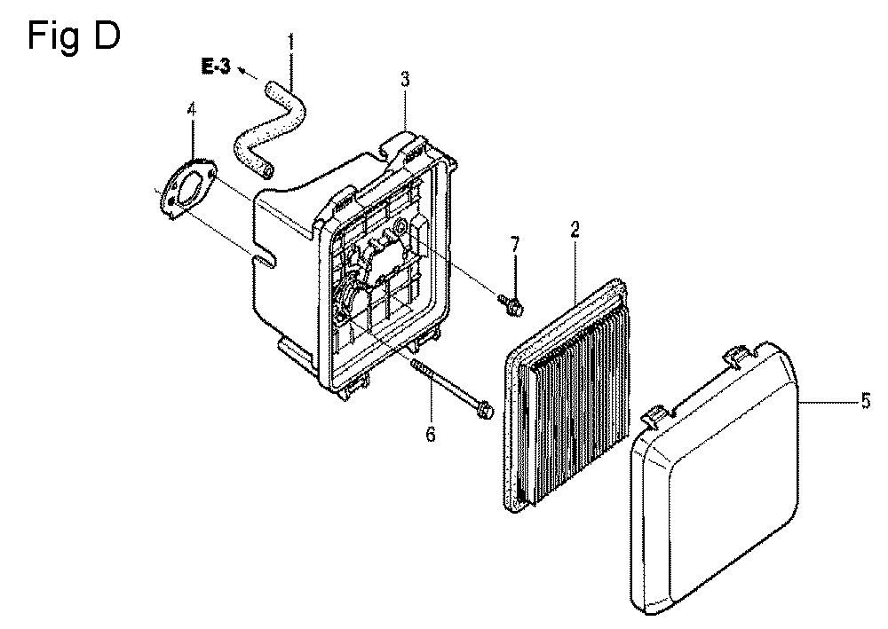 Fig-4 Diagram and Parts List for GCV160LA Type N7A1 Honda Engine