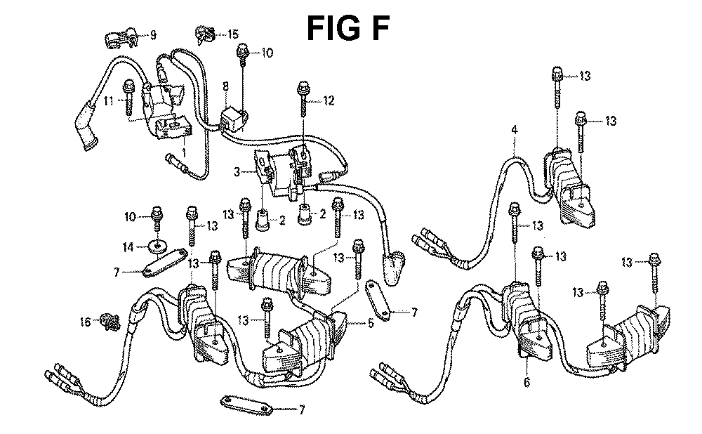 Fig-11 Diagram and Parts List for GXV530 Type UXE3A Honda Engine
