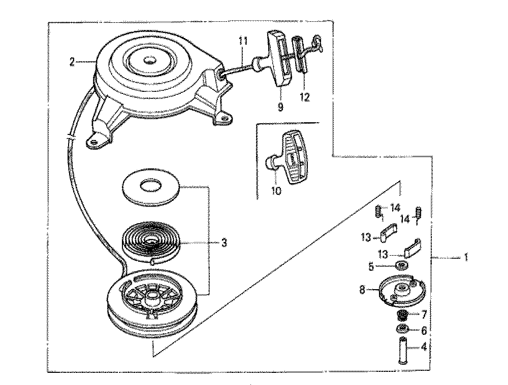 Fig-0 Diagram and Parts List for GXV140 Type N1KC Honda Engine