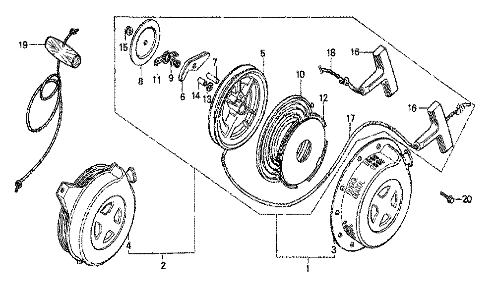 Fig-0 Diagram and Parts List for GX140 Type SHE Honda Engine