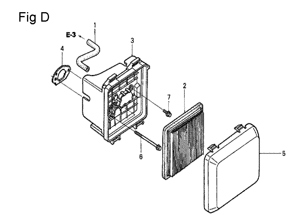 Fig-4 Diagram and Parts List for GCV190A Type A1AE Honda Engine