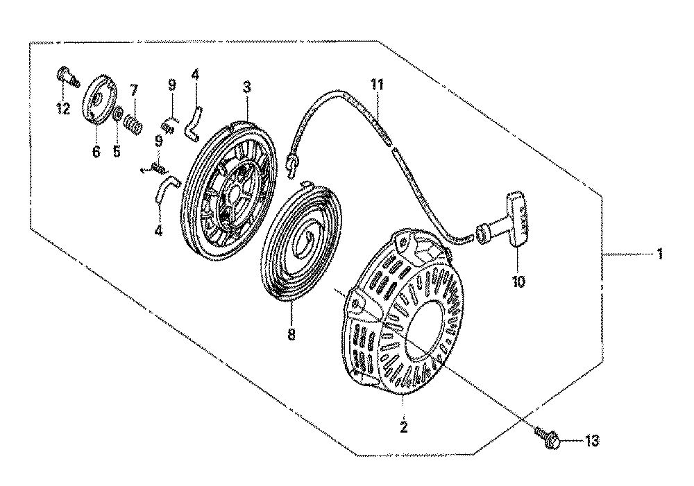 Fig-0 Diagram and Parts List for GX120U1 Type HXU Honda Engine