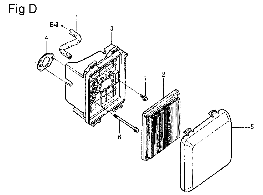 Fig-4 Diagram and Parts List for GCV160LA Type N5AF Honda Engine
