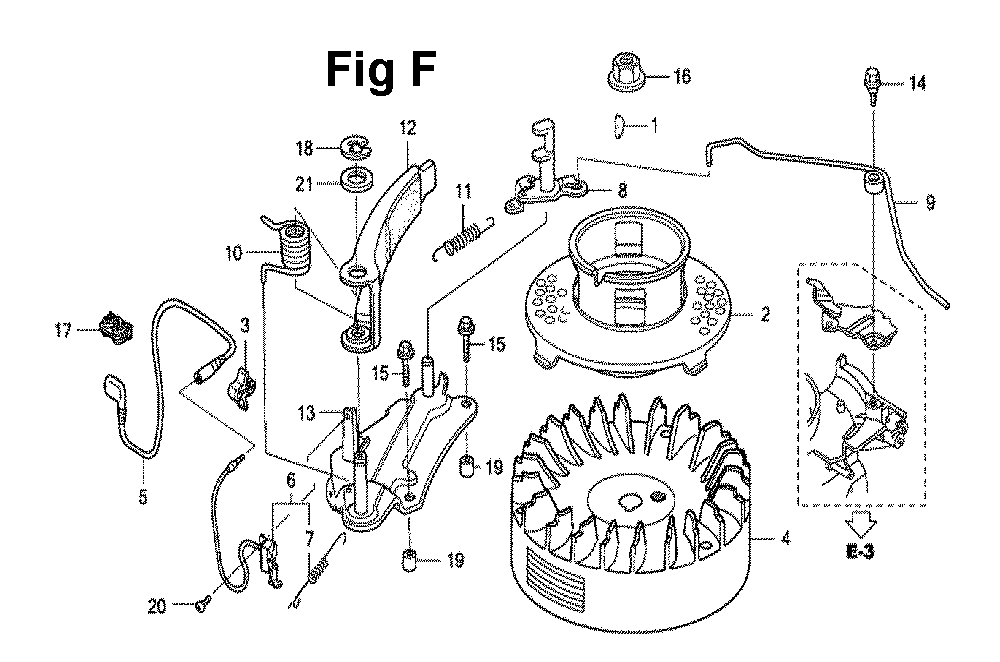 Fig-12 Diagram and Parts List for GXV160UH2 Type A12 Honda Engine