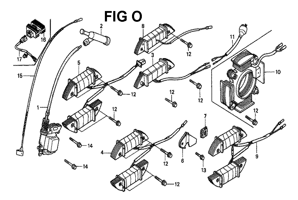 Fig-27 Diagram and Parts List for GX160K1 Type H1 Honda Engine