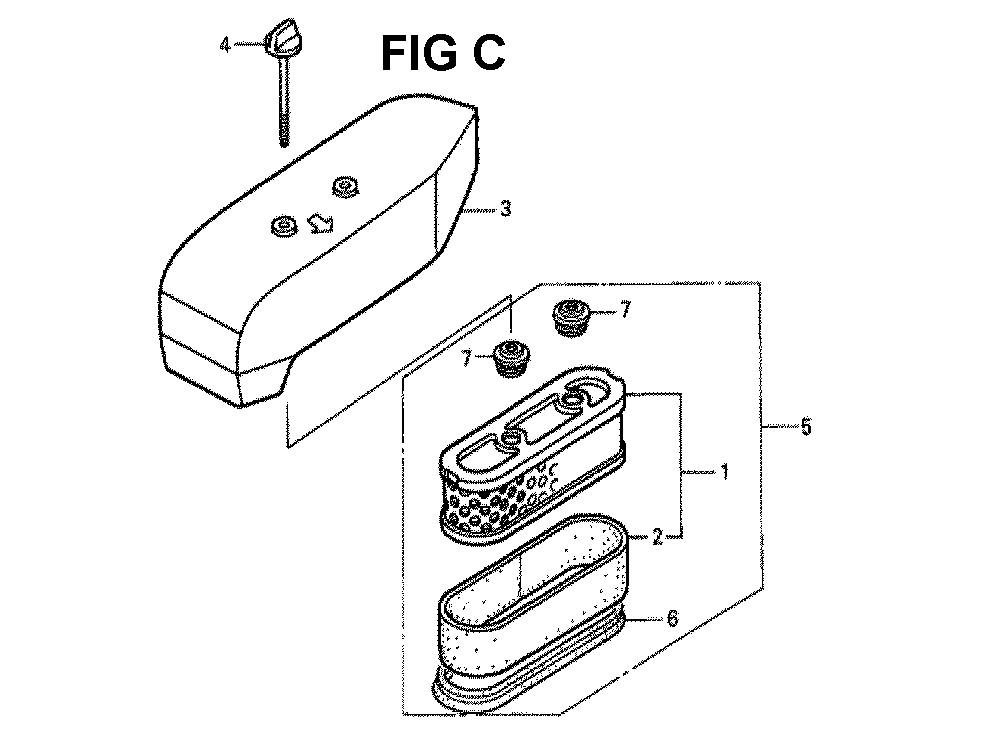 Fig-8 Diagram and Parts List for GXV160K1 Type SFL Honda Engine