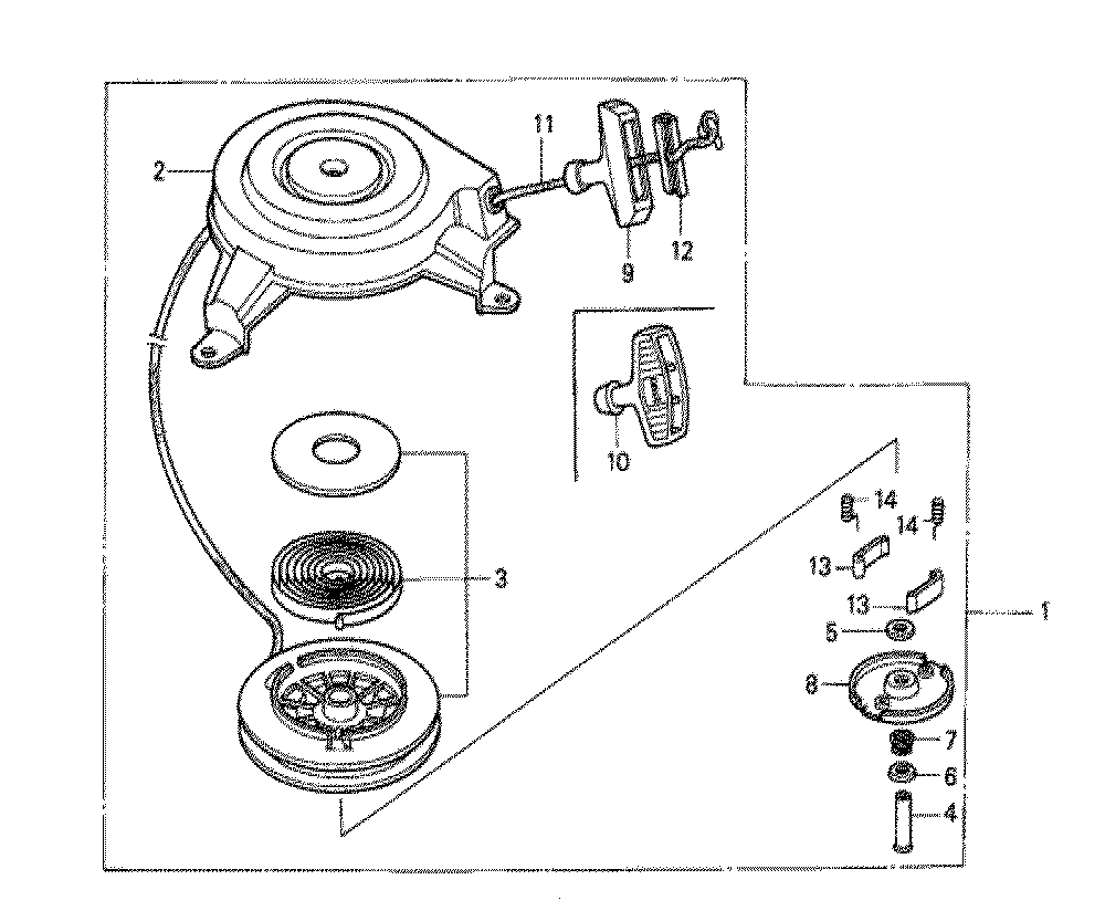 Fig-0 Diagram and Parts List for GXV140 Type A2 Honda Engine