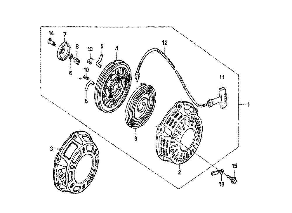 Fig-0 Diagram and Parts List for GX160U1 Type VX4 Honda Engine