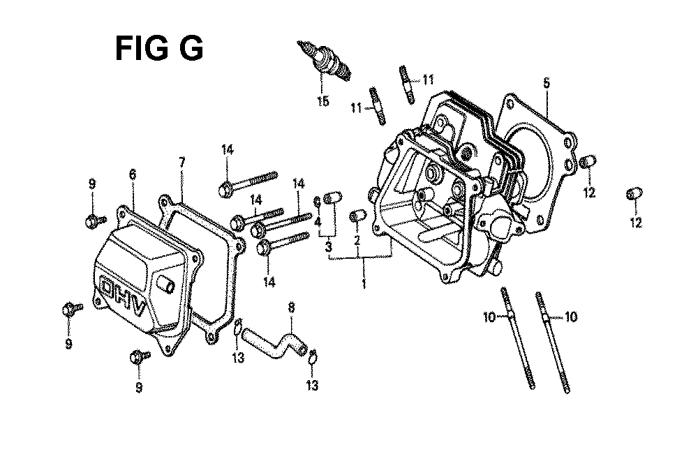 Fig-7 Diagram and Parts List for GX120K1 Type SJD2 Honda Engine