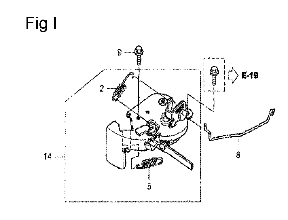Fig-9 Diagram and Parts List for GCV190A Type R1A Honda Engine