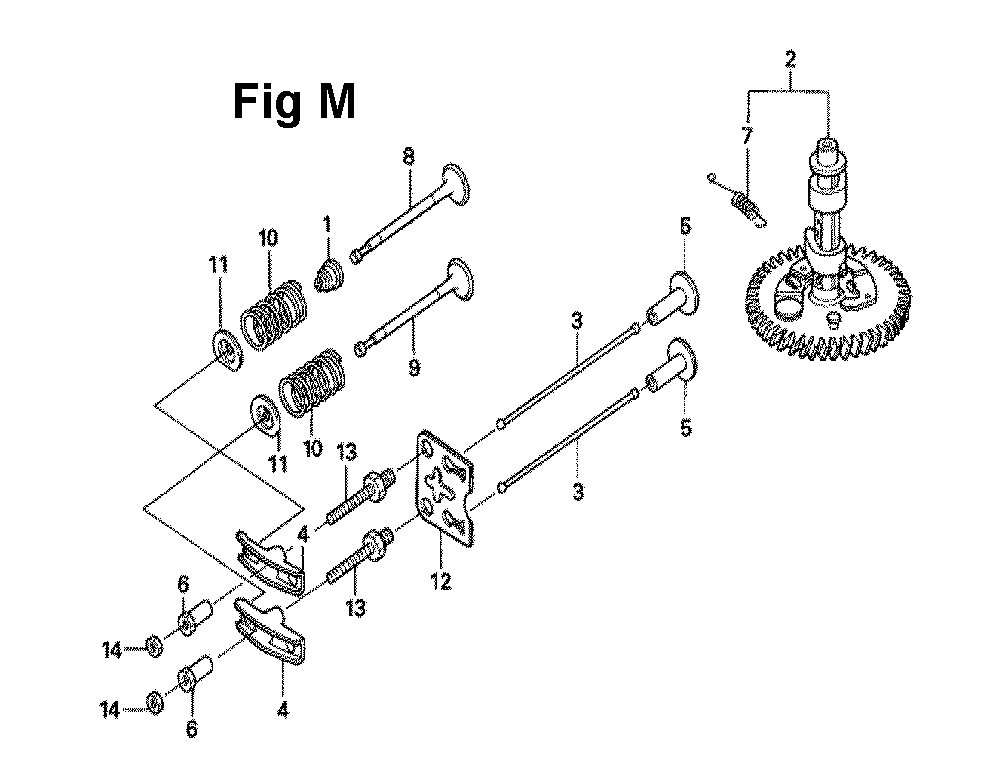 Fig-2 Diagram and Parts List for GXV160UH2 Type A1S Honda Engine