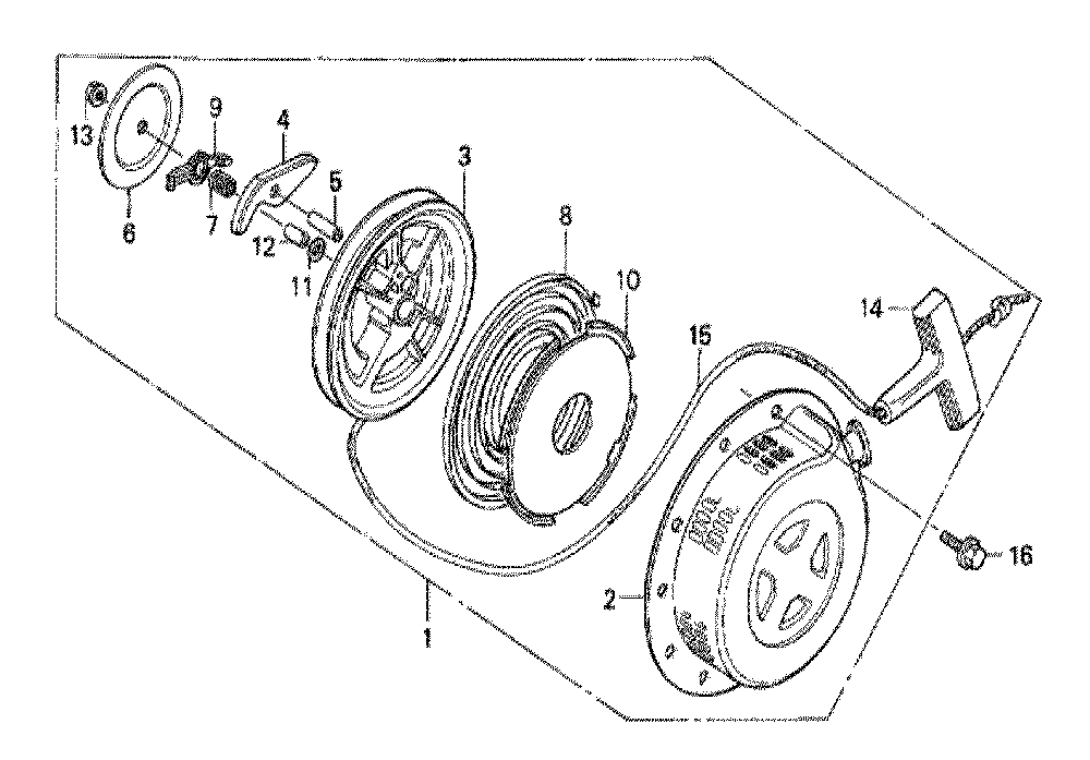 Fig-0 Diagram and Parts List for GX200 Type QVL Honda Engine