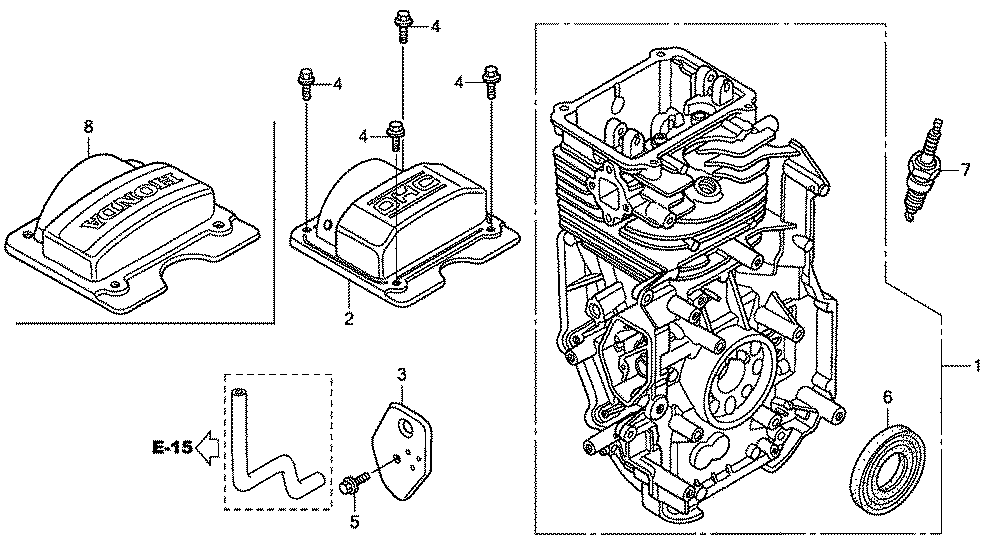 Fig-0 Diagram and Parts List for GC190LA Type MHA2 Honda Engine
