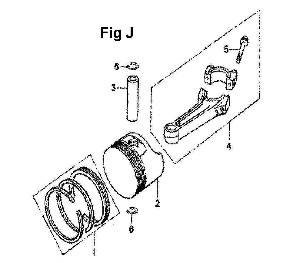 Fig-10 Diagram and Parts List for GXV140 Type A2C Honda Engine