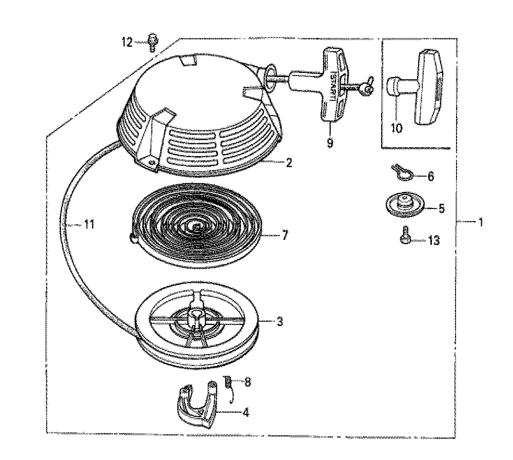 Fig-0 Diagram and Parts List for GXV160 Type N4C Honda Engine