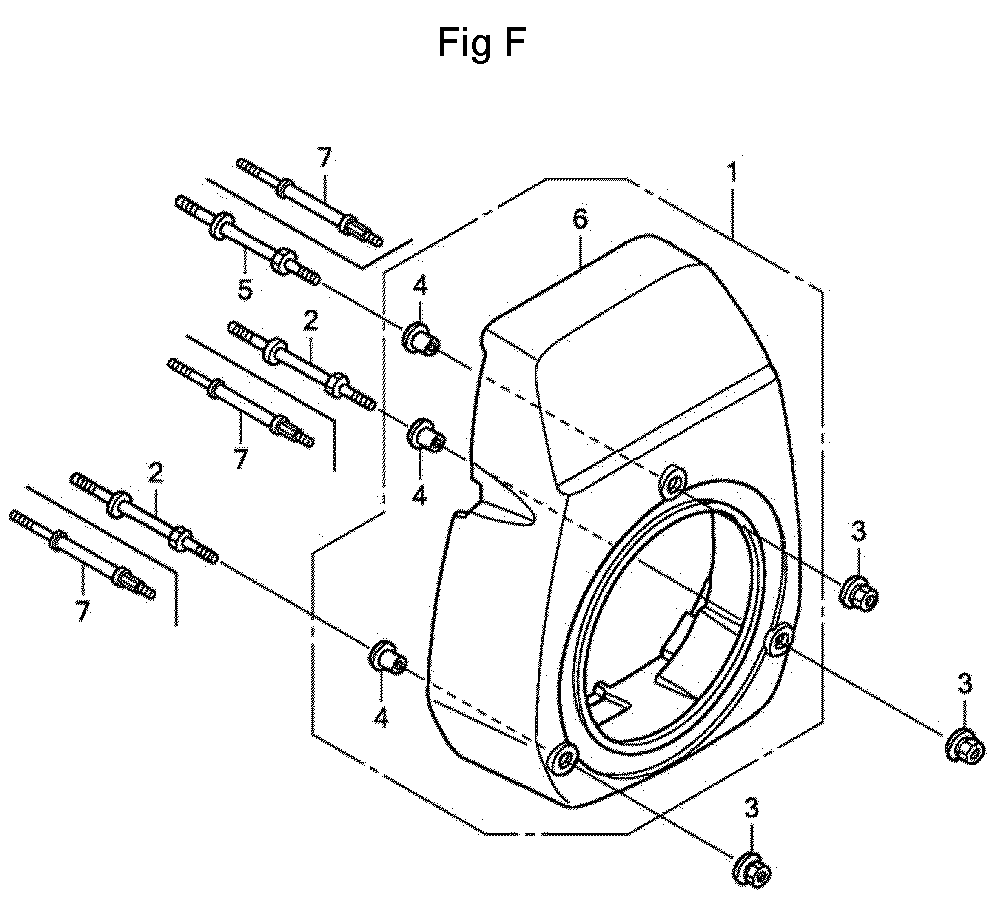 Fig-6 Diagram and Parts List for GC160A Type QHA Honda Engine