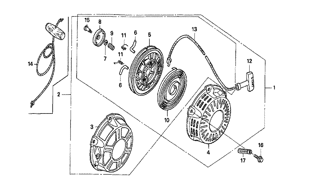 Fig-0 Diagram and Parts List for GX160K1 Type RX Honda Engine