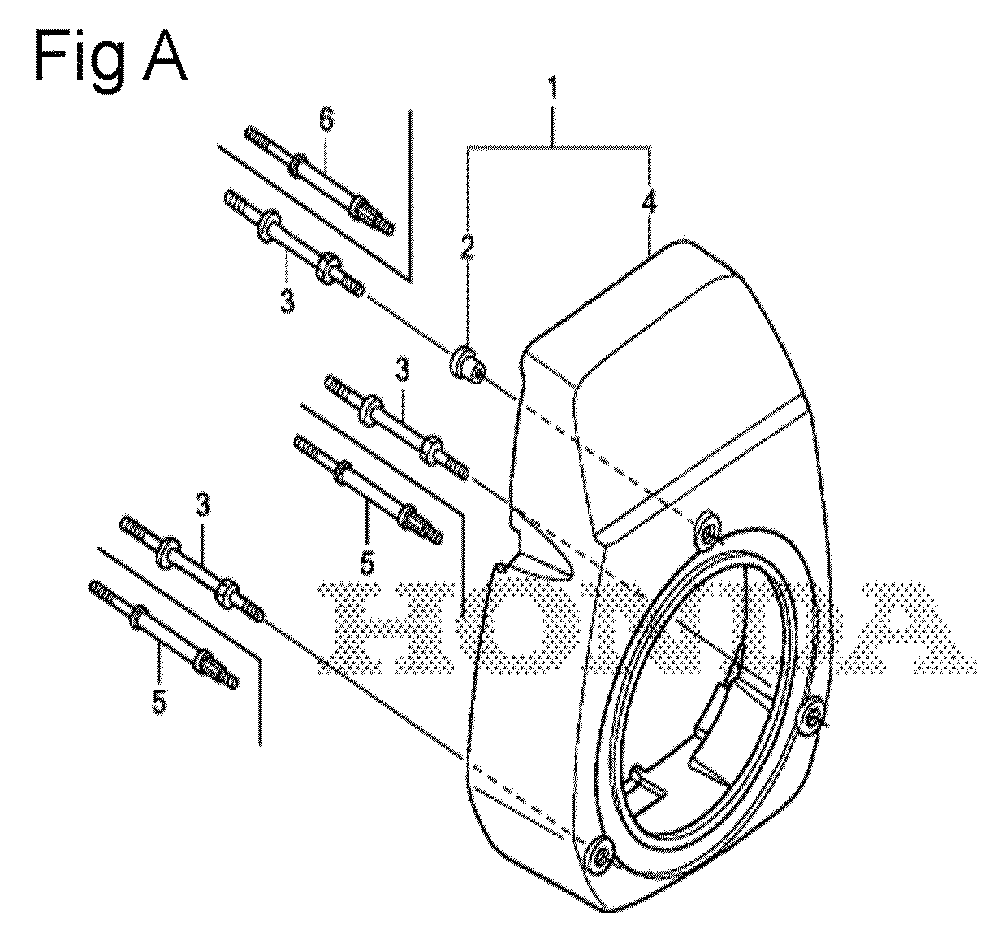 Fig-1 Diagram and Parts List for GS190A Type VXE Honda Engine