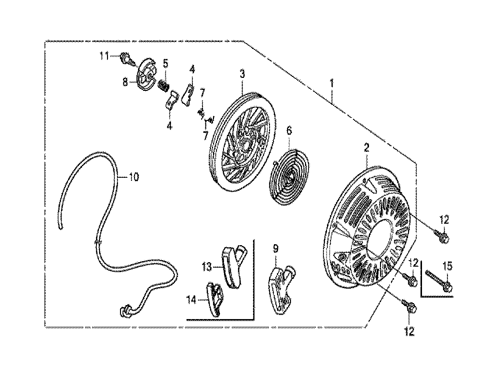 Fig-0 Diagram and Parts List for GX270T Type SH Honda Engine