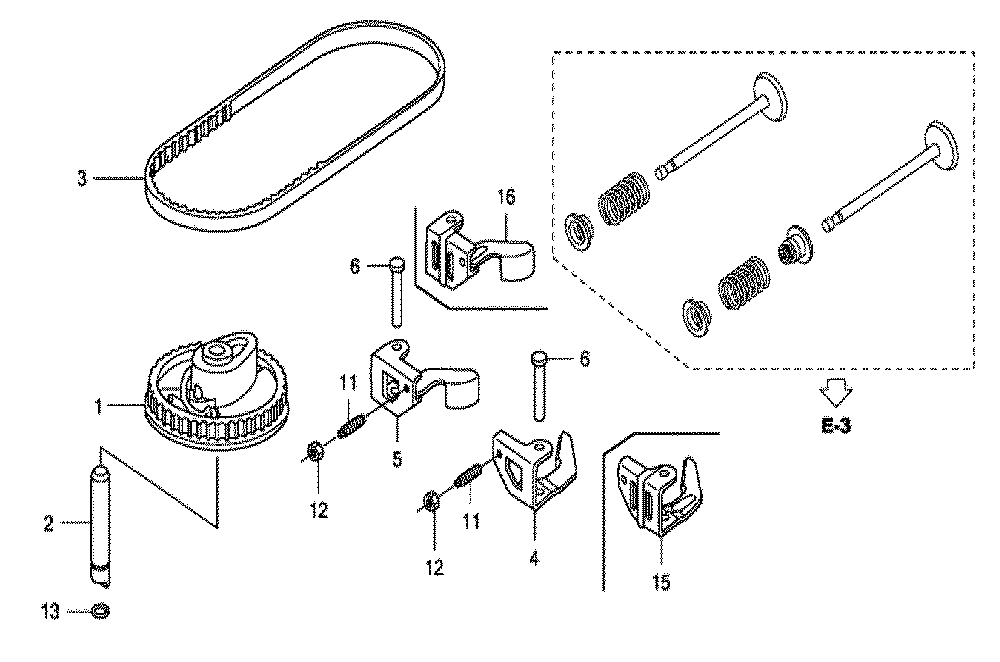 Fig-0 Diagram and Parts List for GCV160A Type N5R Honda Engine