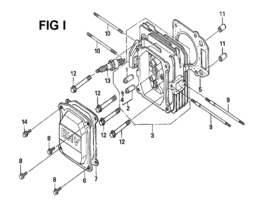 Fig-1 Diagram and Parts List for GXV160H2 Type C14 Honda Engine