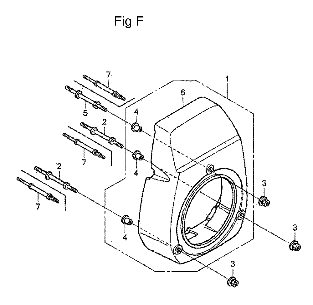 Fig-6 Diagram and Parts List for GC160 Type WME2 Honda Engine