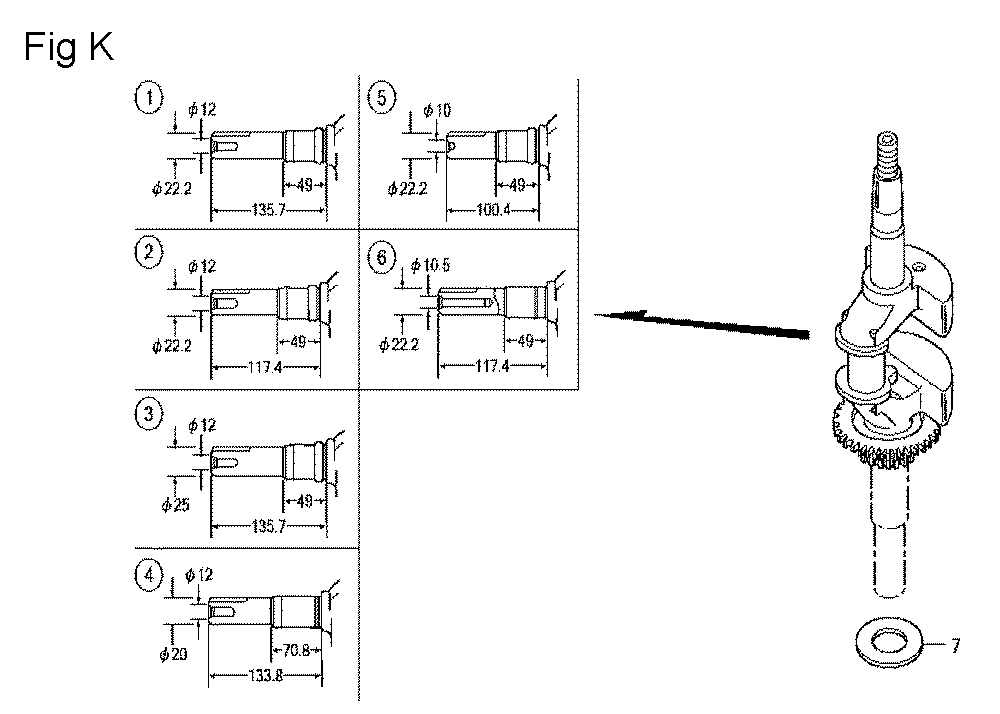Fig-11 Diagram and Parts List for GCV160LA Type S3H Honda Engine