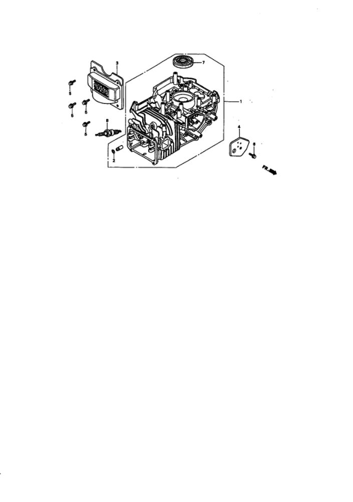 Cylinder Barrel Diagram and Parts List for GCV-160-A1  Honda Engine