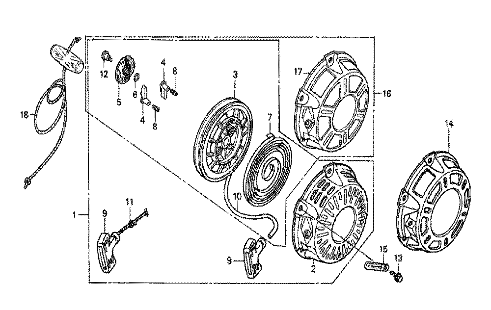 Fig-0 Diagram and Parts List for GX160K1 Type ETX Honda Engine