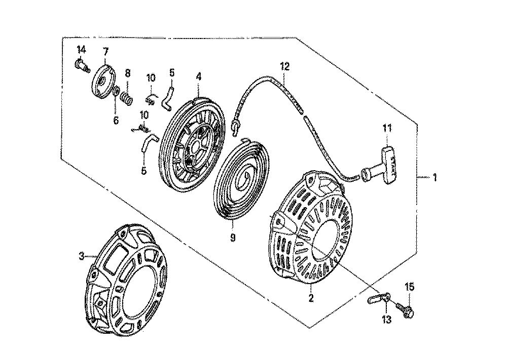 Fig-0 Diagram and Parts List for GX160U1 Type HH26 Honda Engine