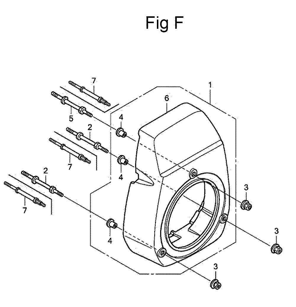 Fig-6 Diagram and Parts List for GC160 Type PHA Honda Engine