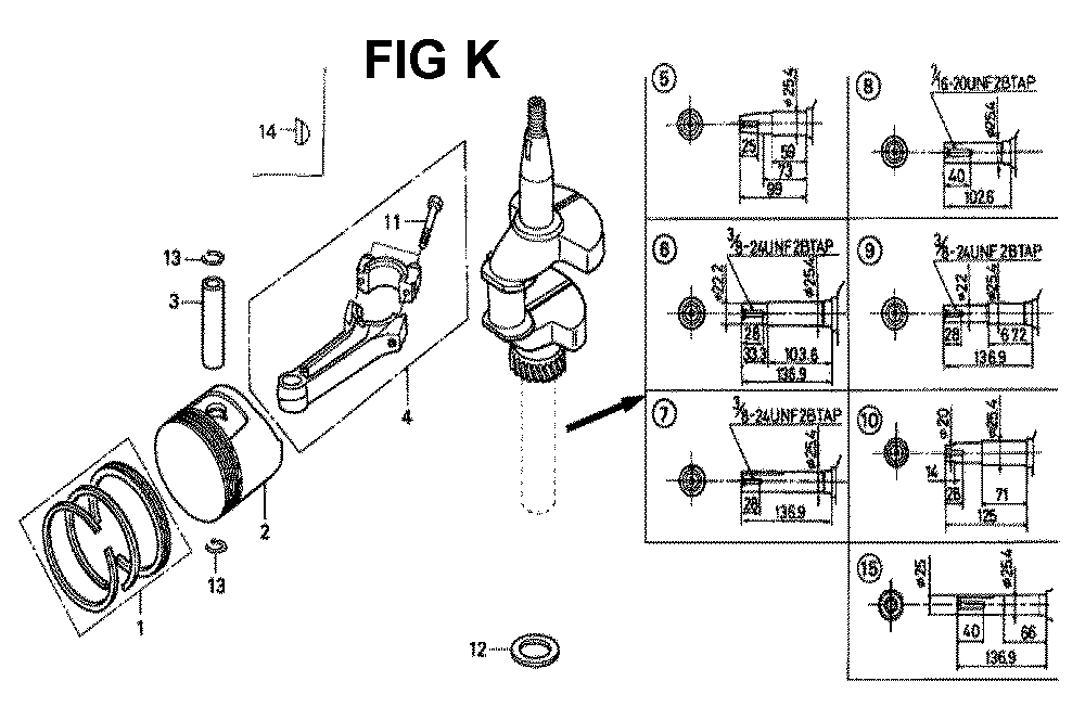 Fig-3 Diagram and Parts List for GXV160 Type SFL Honda Engine