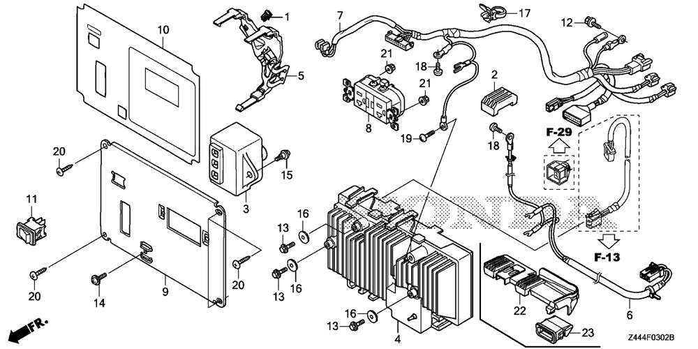 Control Panel (3) Diagram and Parts List for EB2200IT (Type  A)(EAJT-1000001 - 9999999) Honda Generator