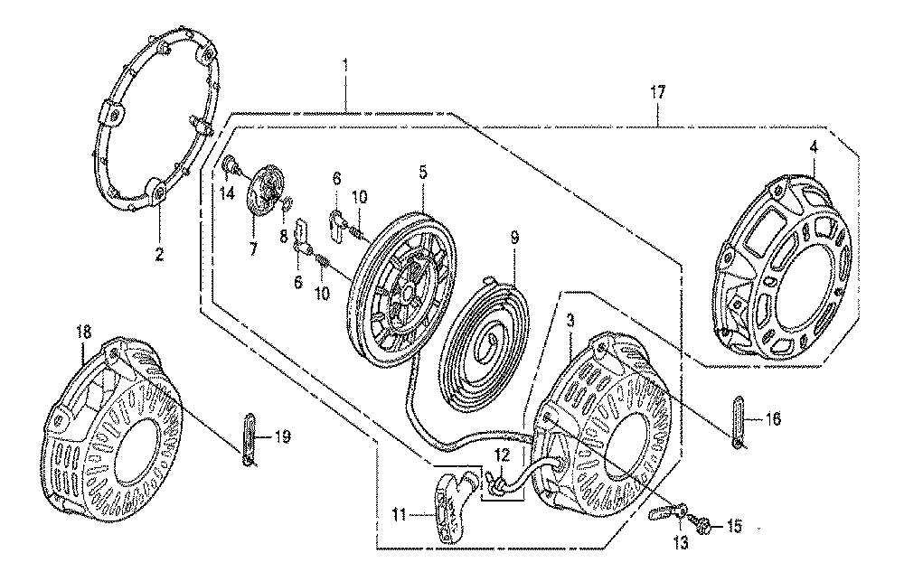 Fig-0 Diagram and Parts List for GX200 Type LVSH Honda Engine