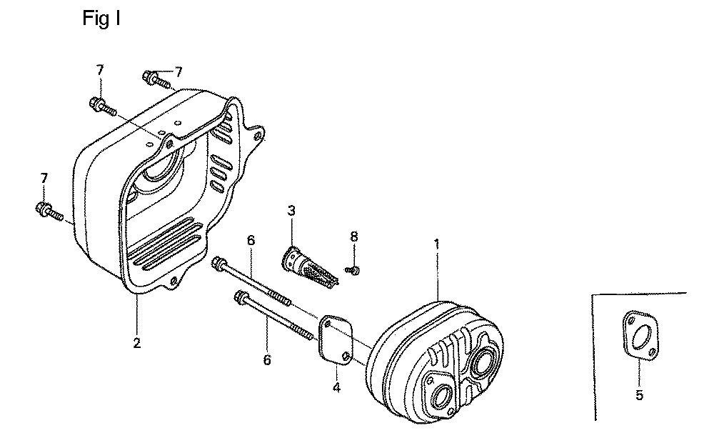 Fig-9 Diagram and Parts List for GSV190A Type A1A Honda Engine