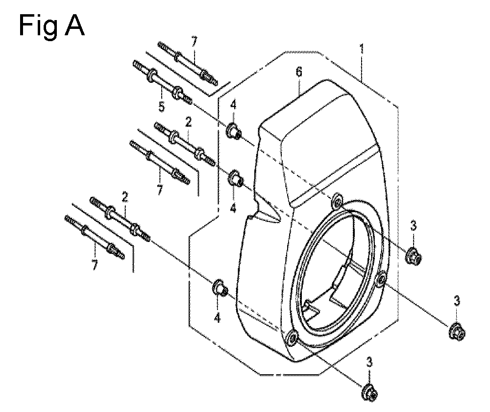 Fig-1 Diagram and Parts List for GC135 Type PXC Honda Engine