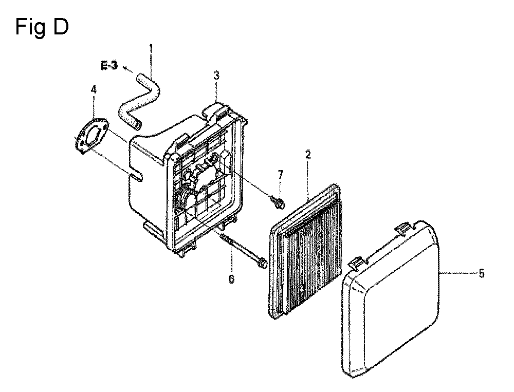 Fig-4 Diagram and Parts List for GCV190A Type BHH Honda Engine