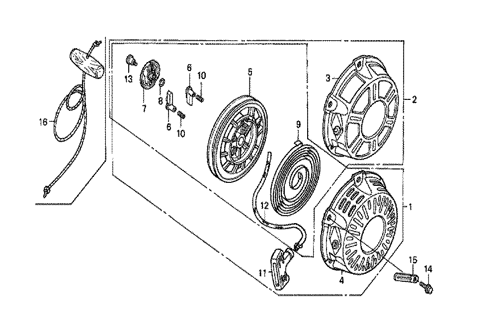 Fig-0 Diagram and Parts List for GX160K1 (QMC6)(86-9099999) Honda Engine