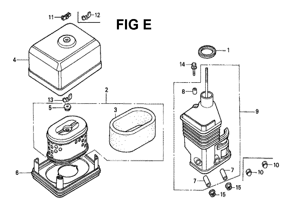 Fig-26 Diagram and Parts List for GX160K1 Type H1 Honda Engine
