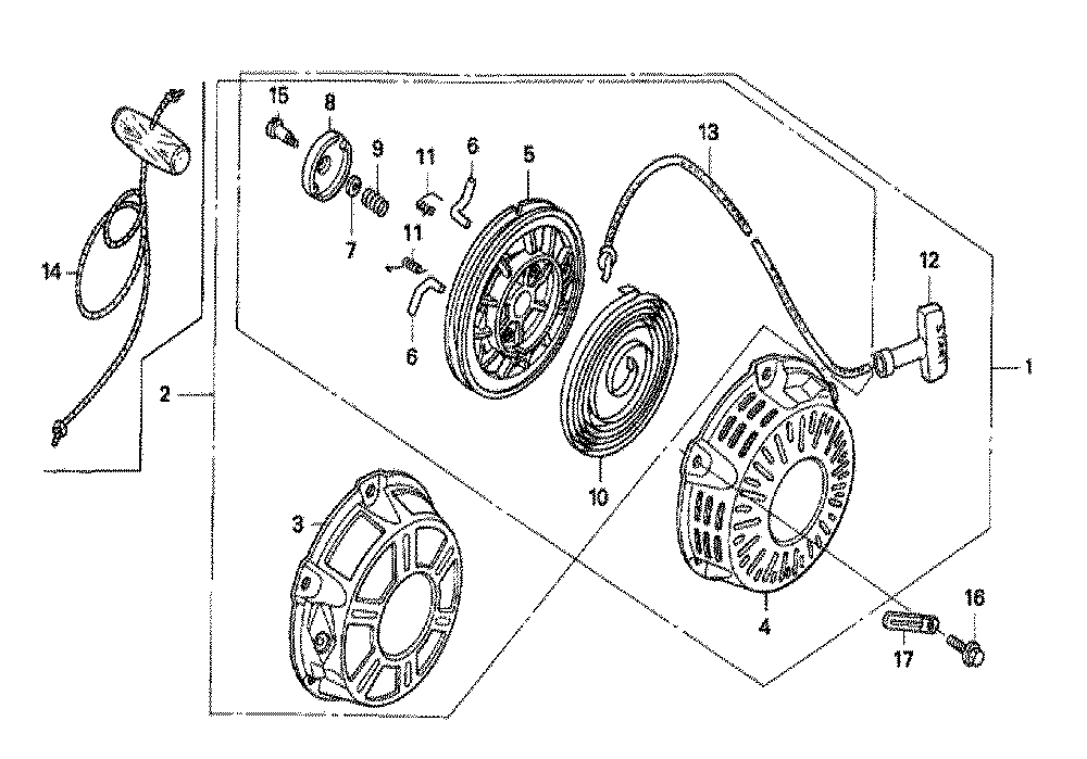 Fig-0 Diagram and Parts List for GX160K1 Type HH26 Honda Engine