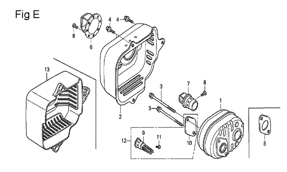 Fig-5 Diagram and Parts List for GCV160LE Type N7A1A Honda Engine
