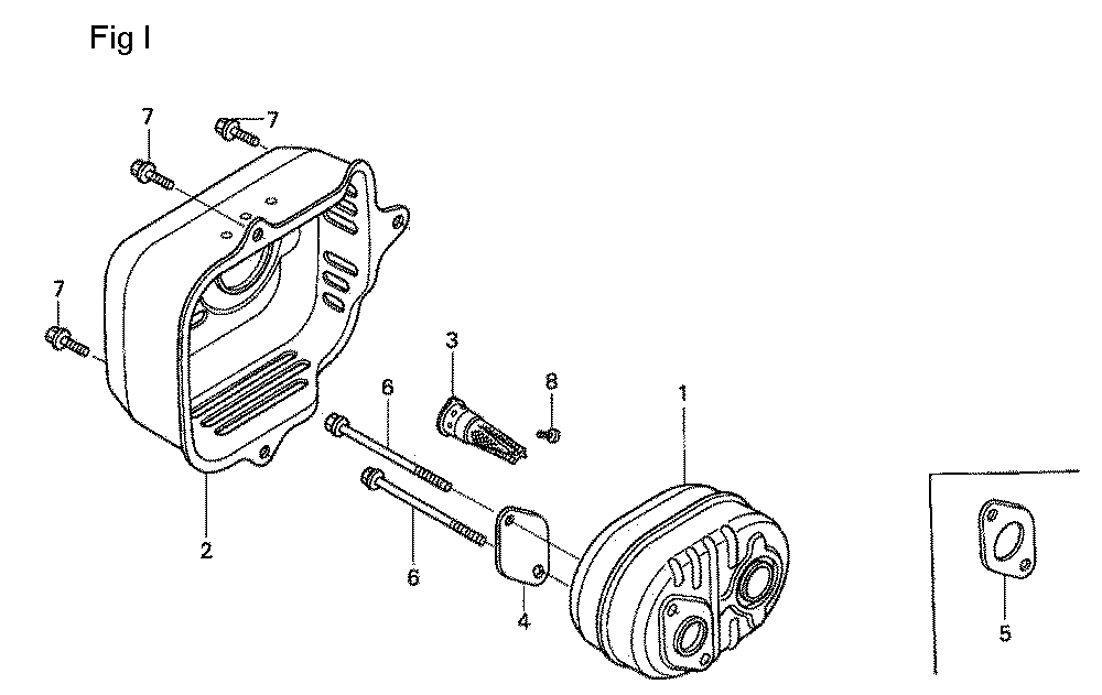 Fig-9 Diagram and Parts List for GSV190A Type A1AF Honda Engine