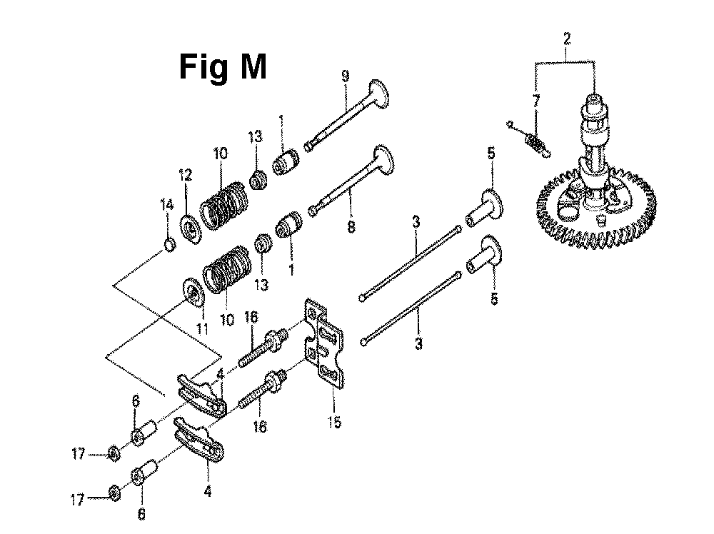 Fig-8 Diagram and Parts List for GXV270 Type DN2 Honda Engine
