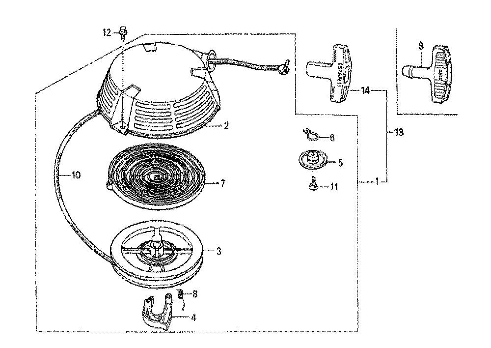 Fig-0 Diagram and Parts List for GXV160H2 Type A1SA Honda Engine