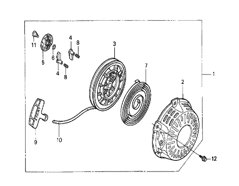 Fig-0 Diagram and Parts List for GX120K1 (SM14)(43-9099999) Honda Engine
